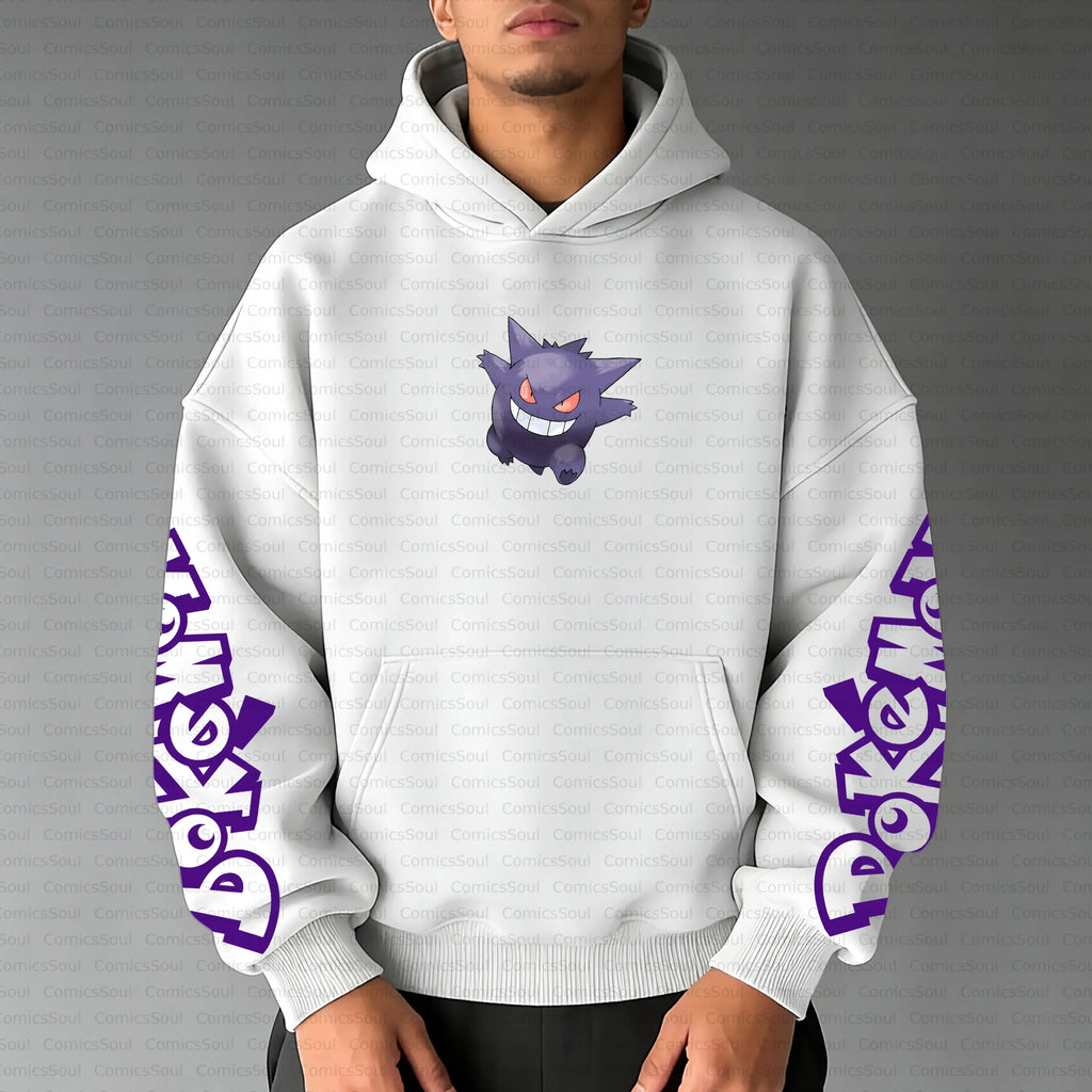 PKM-Unisex Anime Inspired Vintage Plush Hoodie