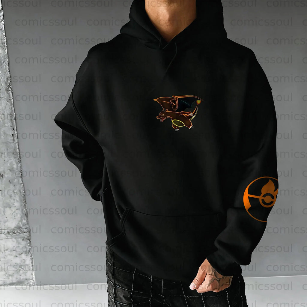 PKM-Unisex Anime Graphic Streetwear Vintage Hoodie