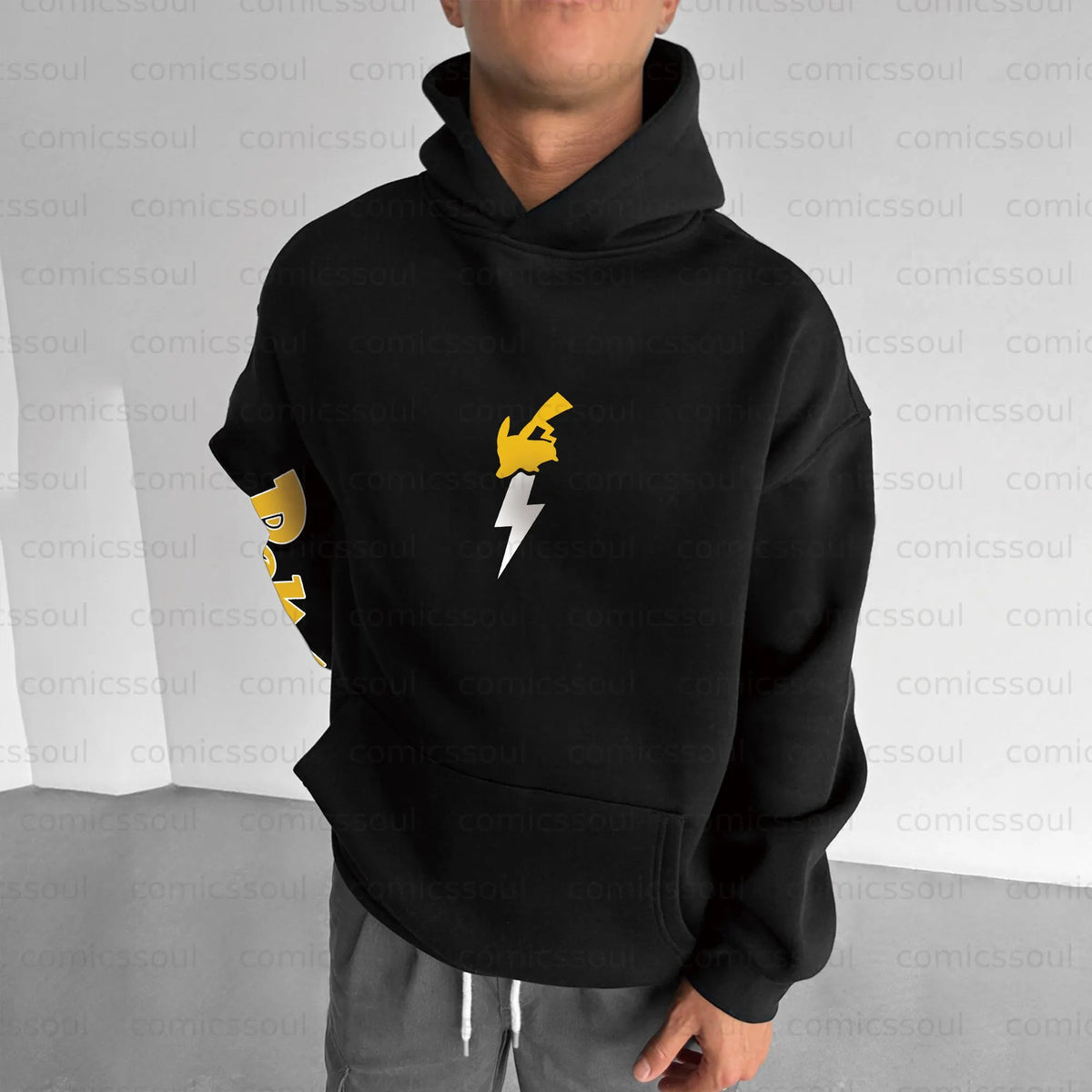 PKM-Unisex Anime Graphic Streetwear Vintage Plush Hoodie