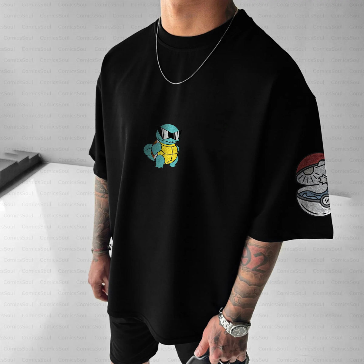 PKM-Unisex Anime Inspired Vintage T-Shirt