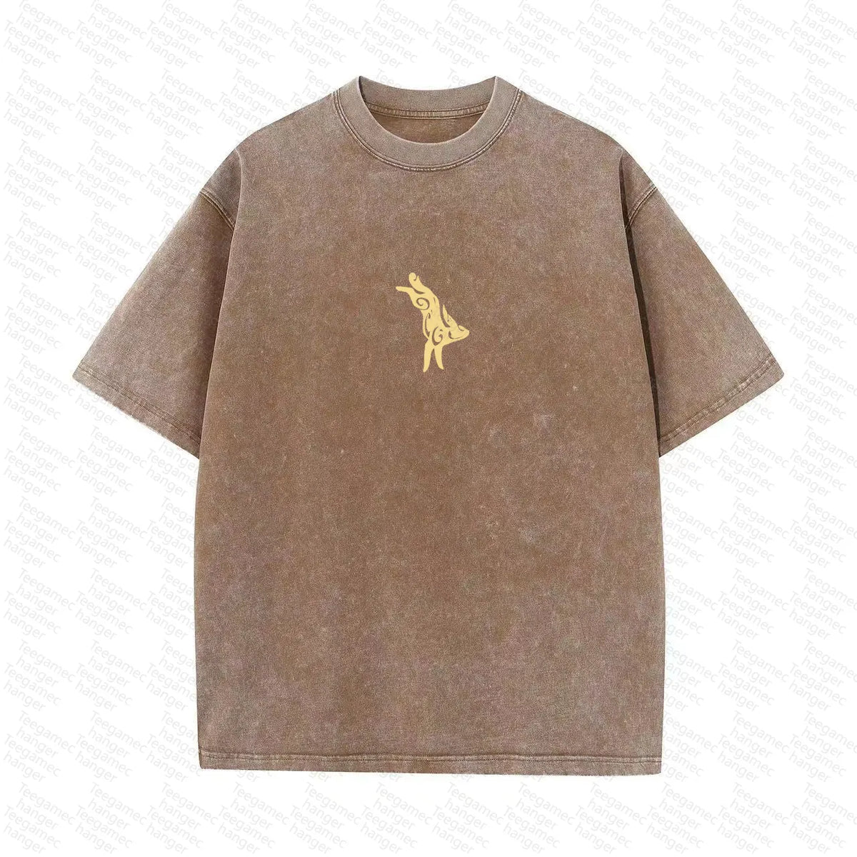 PKM-Unisex High Quality Inspired Vintage Washed 3D Direct Injection T-Shirt