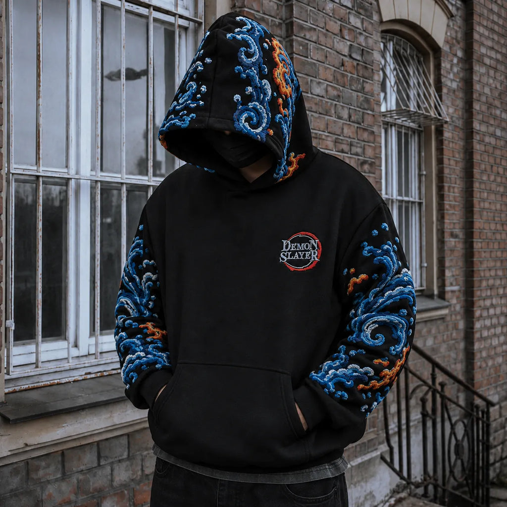 KNY Vintage Anime Print Hoodie