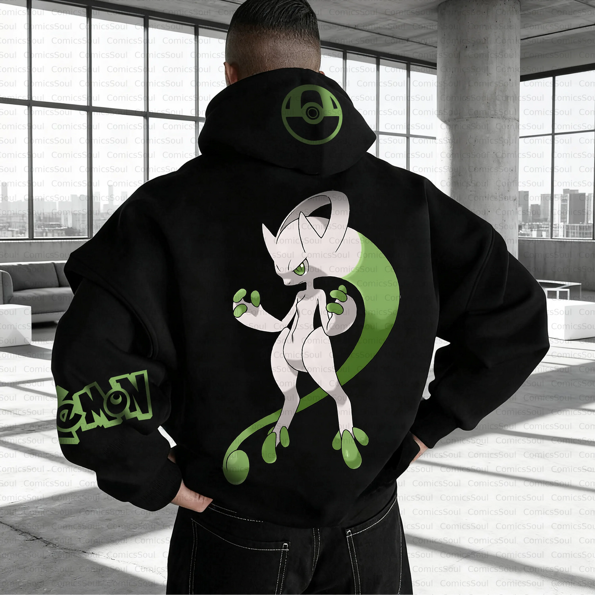 PKM-Unisex Anime Inspired Vintage Plush Hoodie