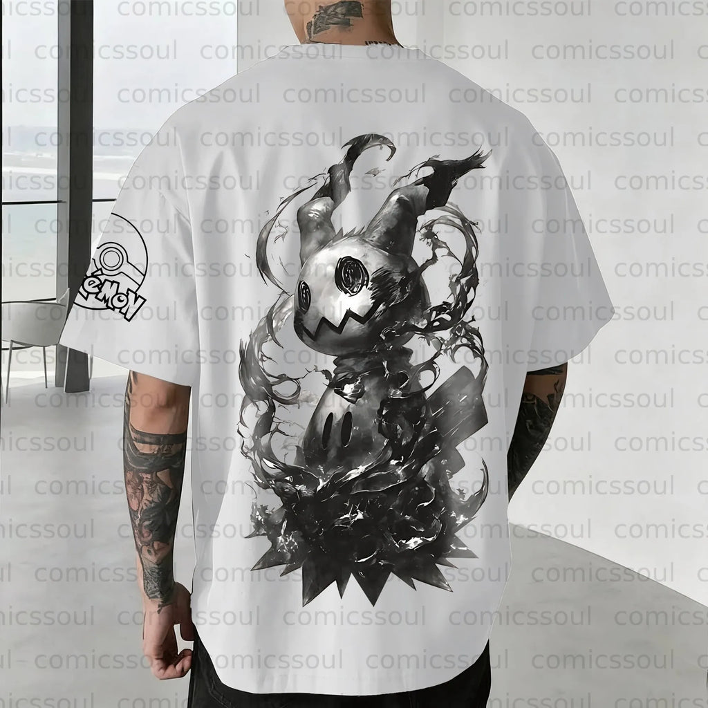 PKM-Unisex Anime Inspired Vintage T-Shirt