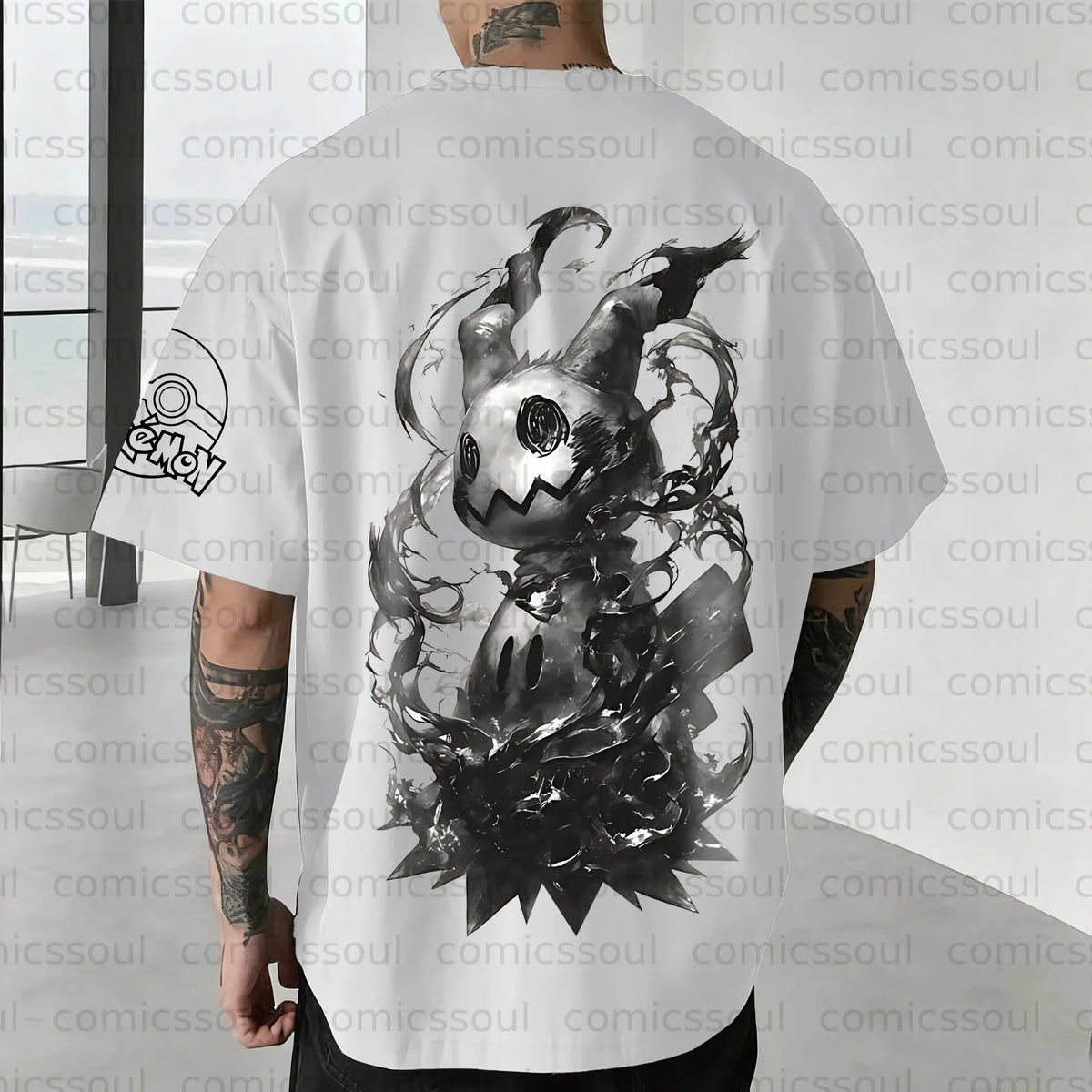 PKM-Unisex Anime Inspired Vintage T-Shirt