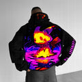 PKM-Unisex Anime Graphic Streetwear Vintage Hoodie