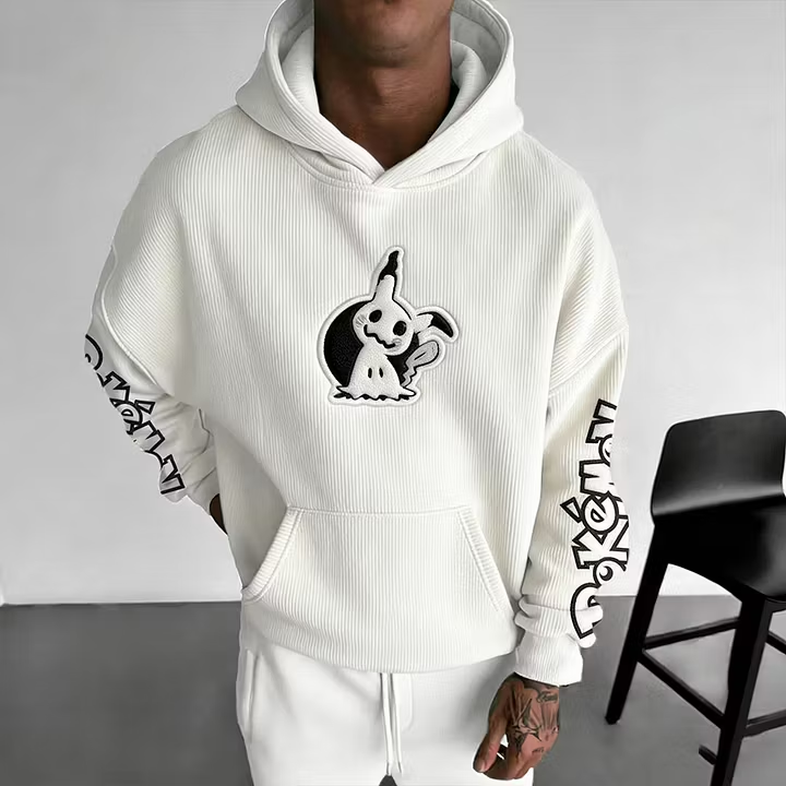 Pokémon Vintage Graphic Men Hoodie Loose Streetwear Pullover