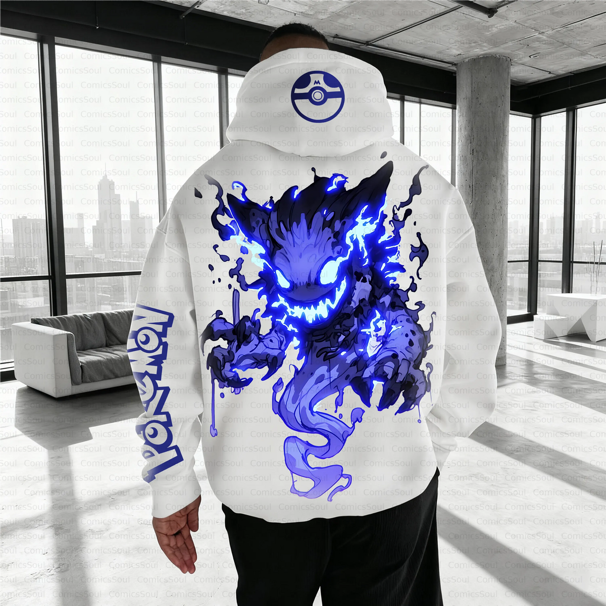 PKM-Unisex Anime Inspired Vintage Plush Hoodie