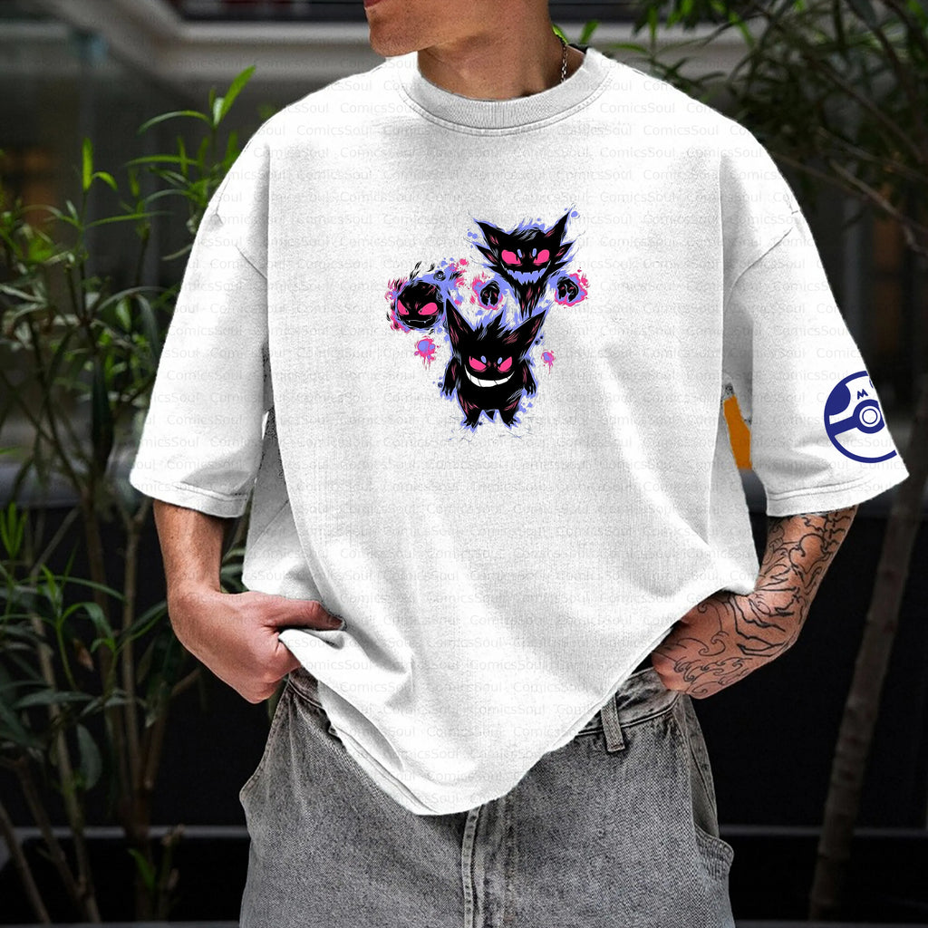 PKM-Unisex Anime Inspired Vintage T-Shirt