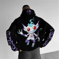 PKM-Unisex Anime Inspired Vintage Plush Hoodie