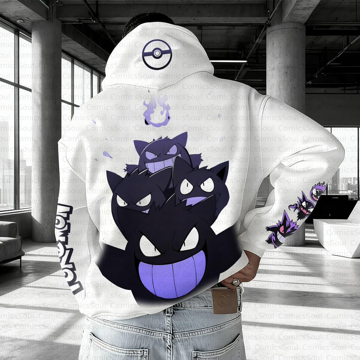 PKM-Unisex Anime Inspired Vintage Plush Hoodie