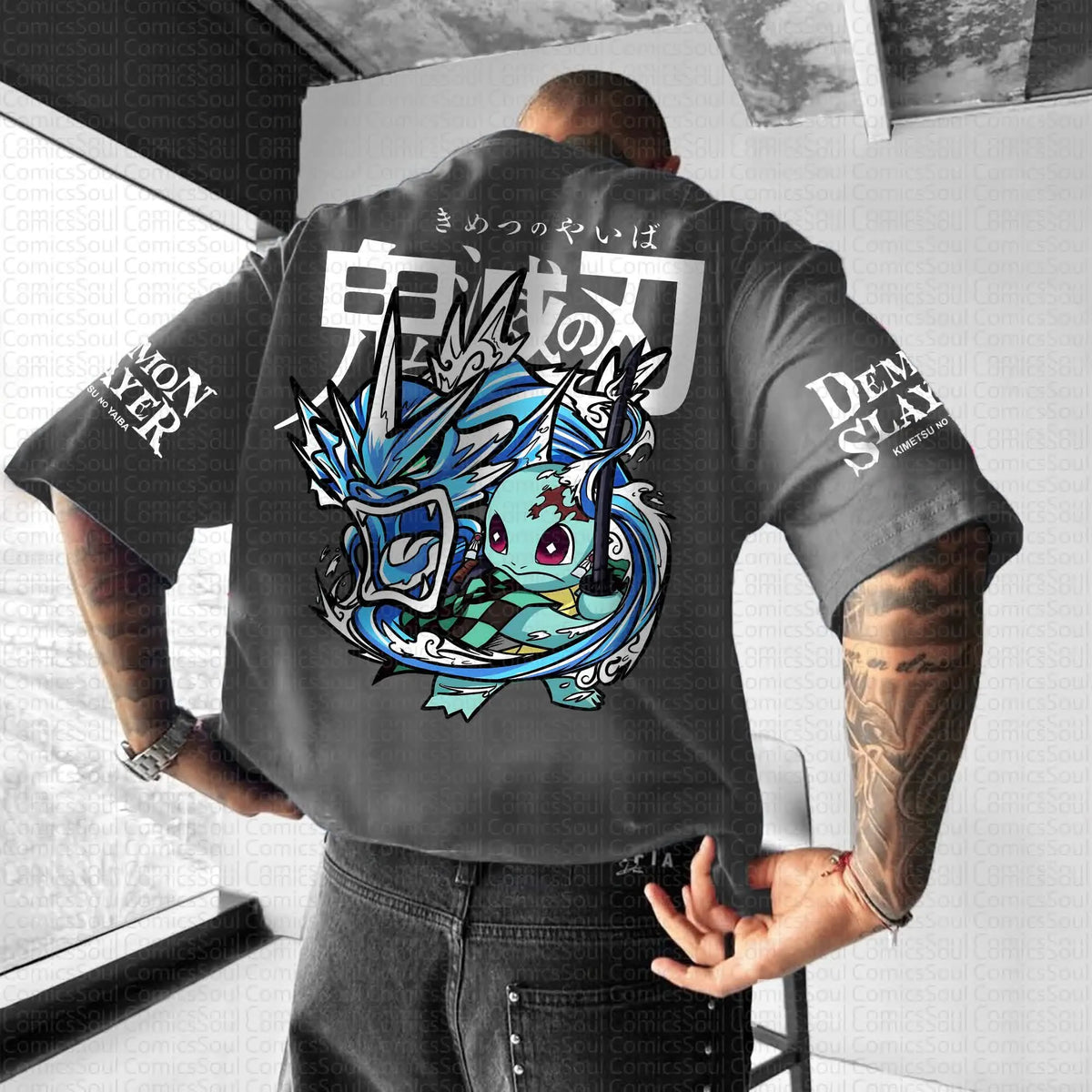 PKM-Unisex Anime Inspired Vintage T-Shirt