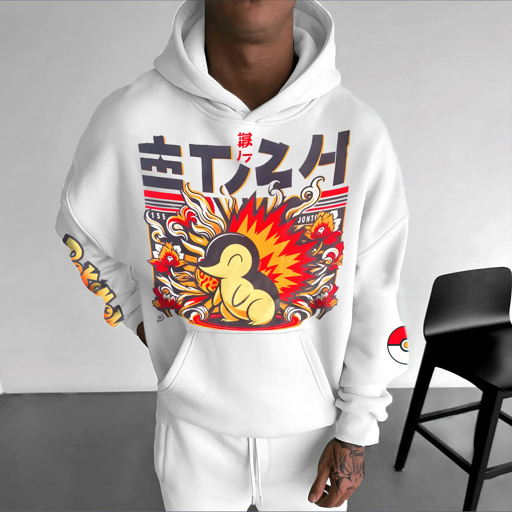 PKM-Unisex Anime Graphic Streetwear Vintage Hoodie