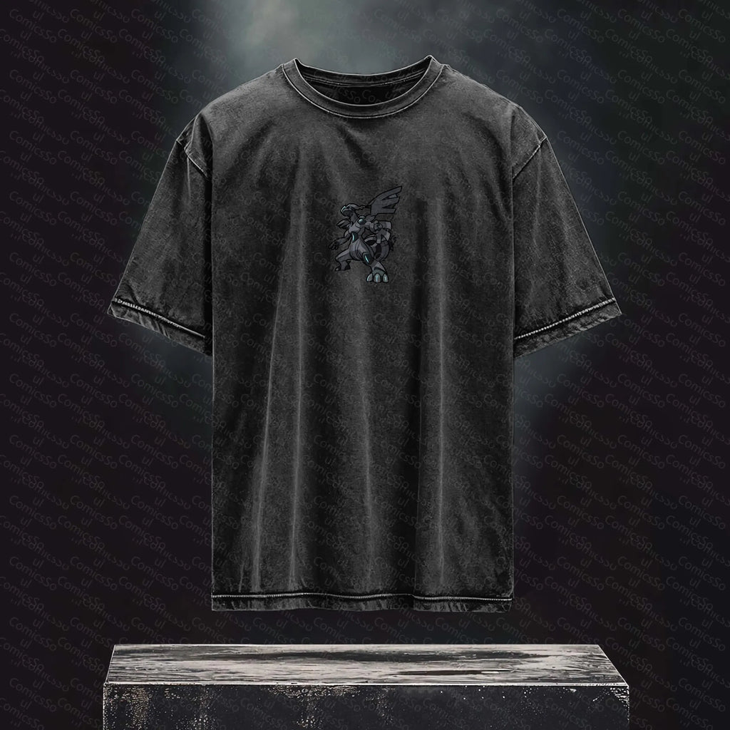 PKM-Unisex Anime Inspired Vintage Washed T-Shirt丨 Pokemon