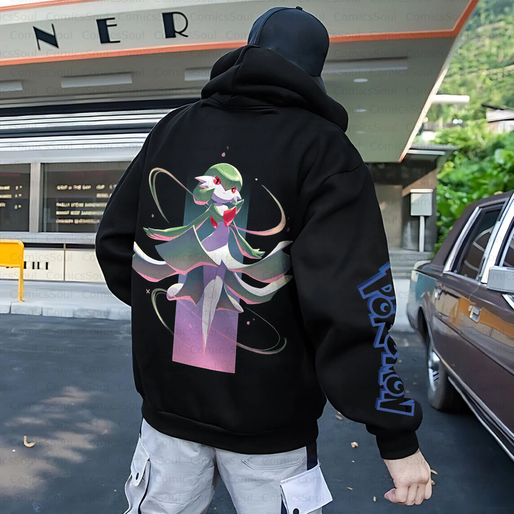PKM-Unisex Anime Inspired Vintage Plush Hoodie
