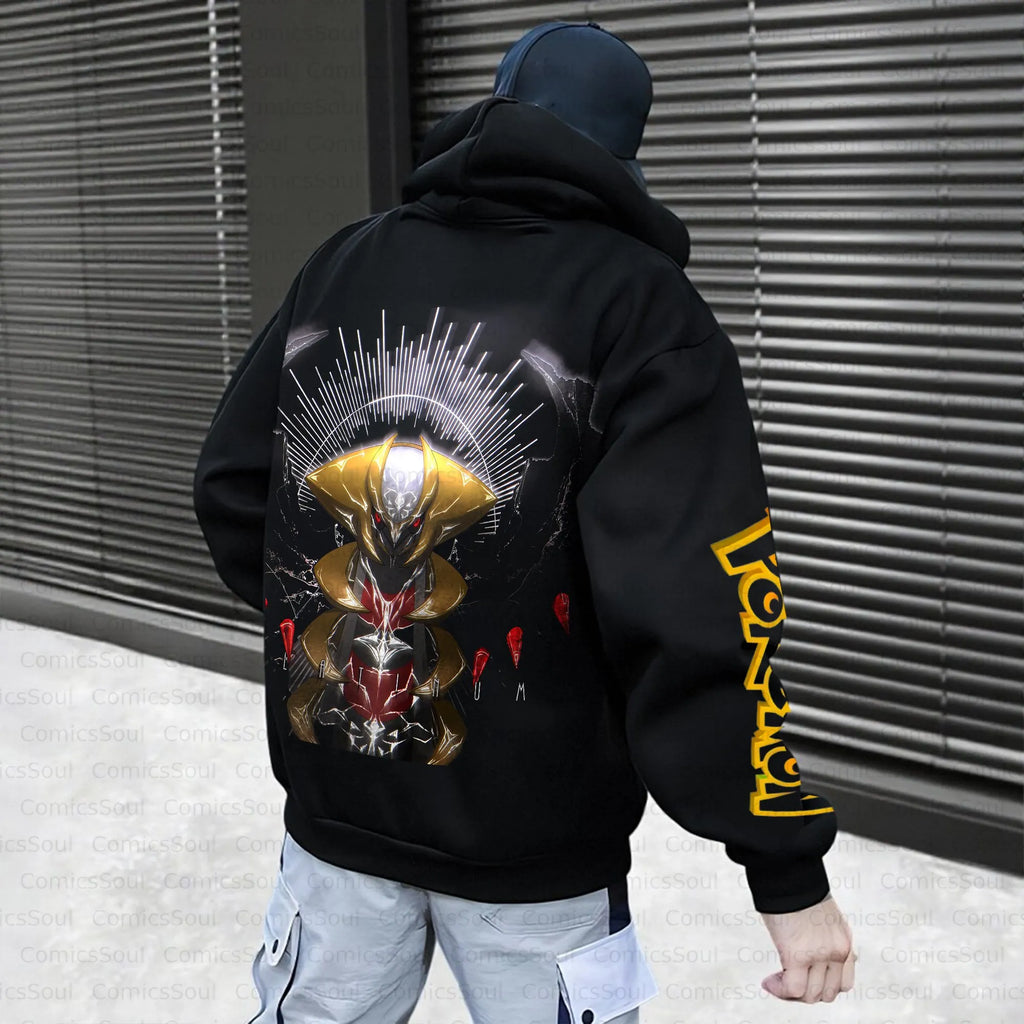 PKM-Unisex Anime Inspired Vintage Plush Hoodie