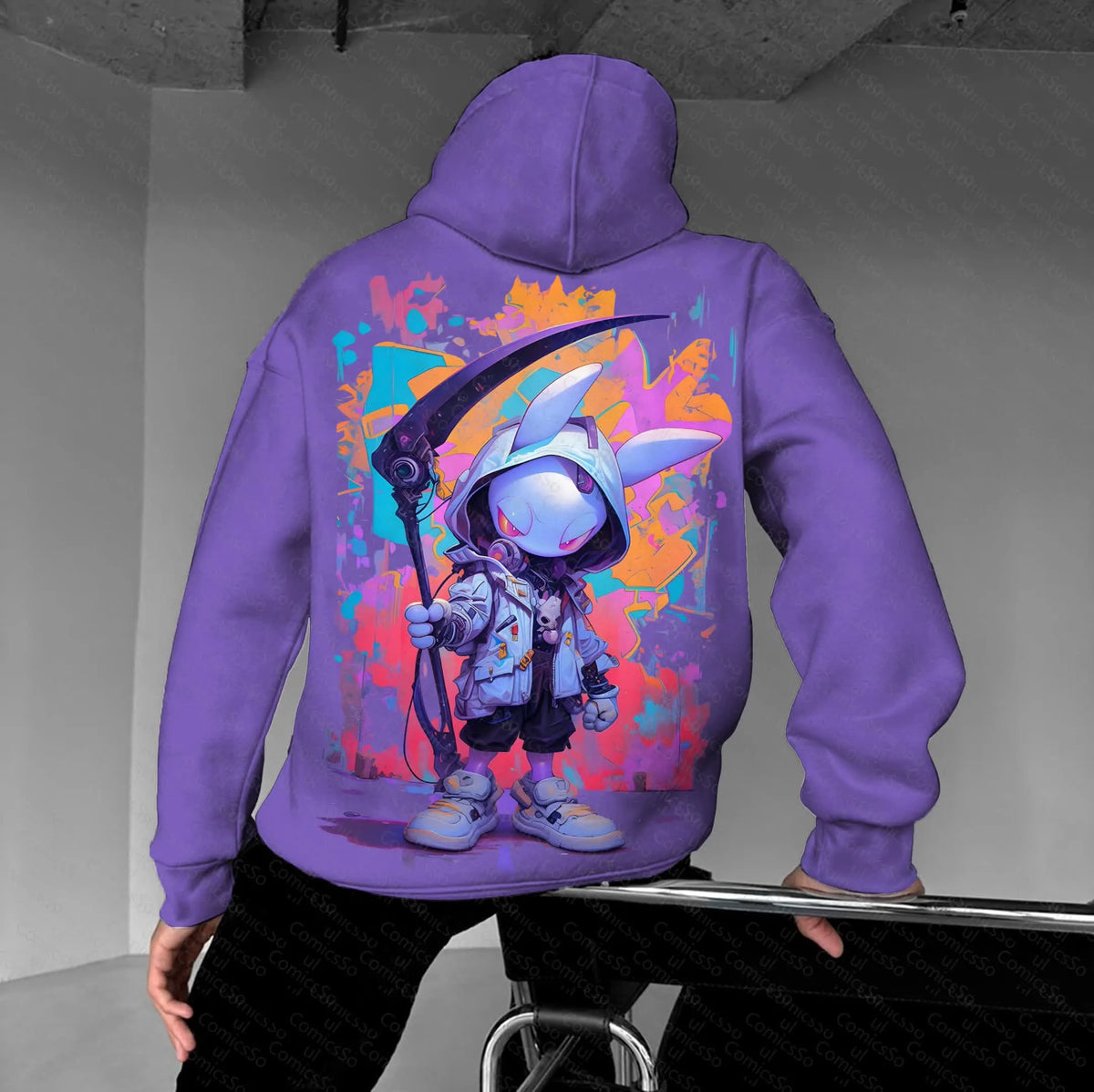 PKM-Unisex Anime Graphic Streetwear Vintage Hoodie