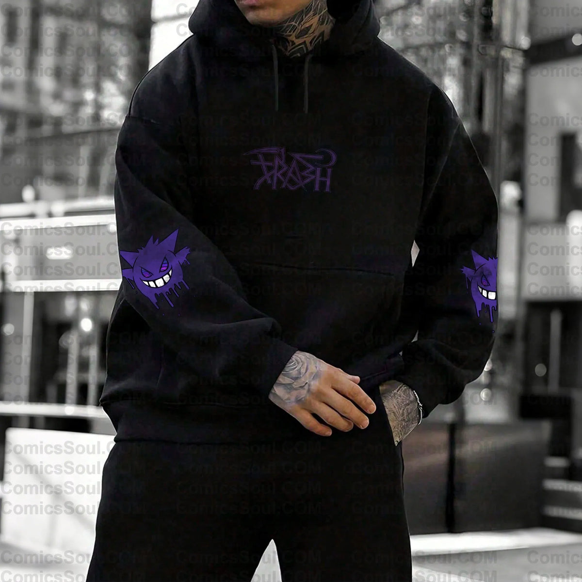 PKM-Unisex Anime Graphic Streetwear Vintage Hoodie