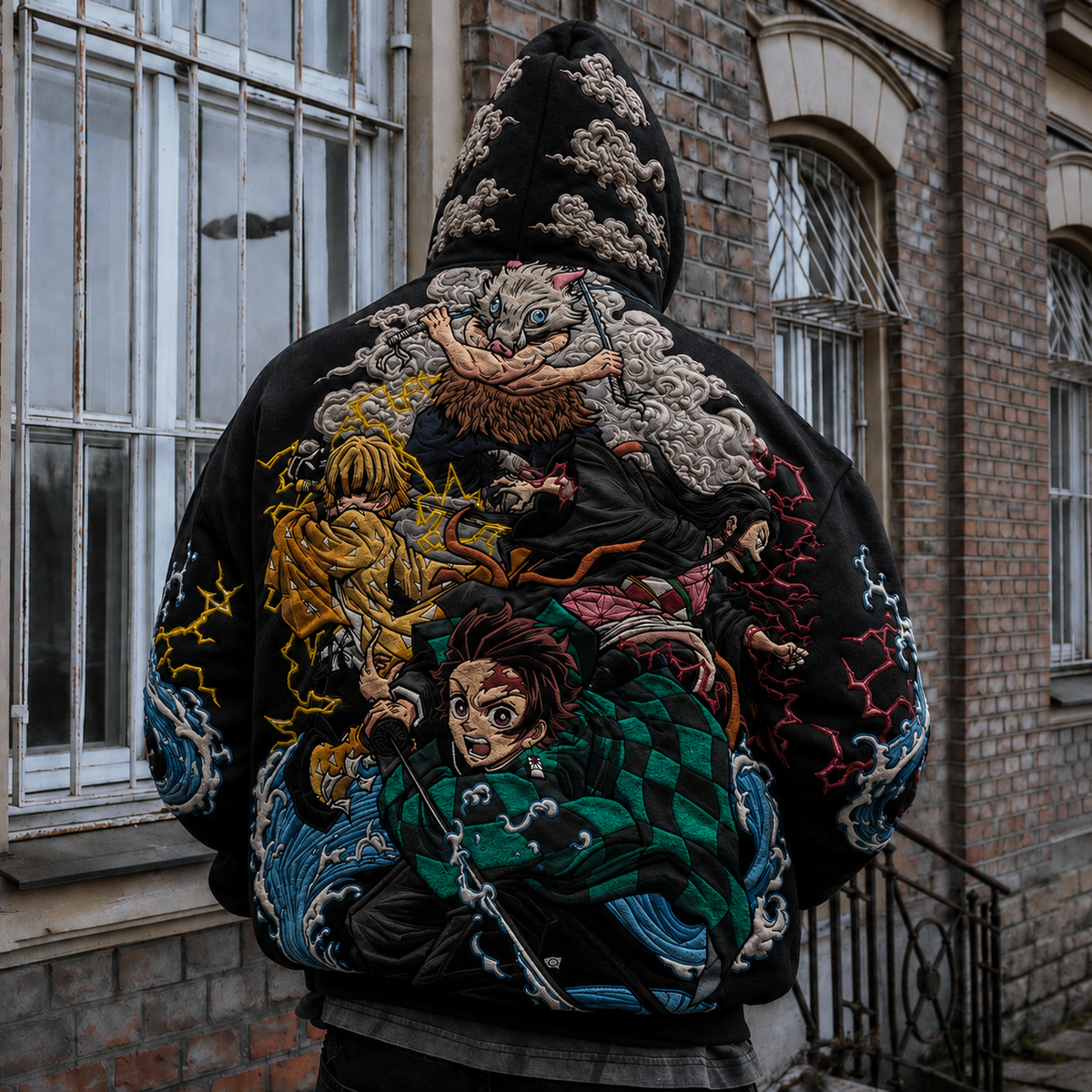 KNY Vintage Anime Print Hoodie