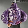 KNY Color-blocked Corduroy Hooded Sweatshirt