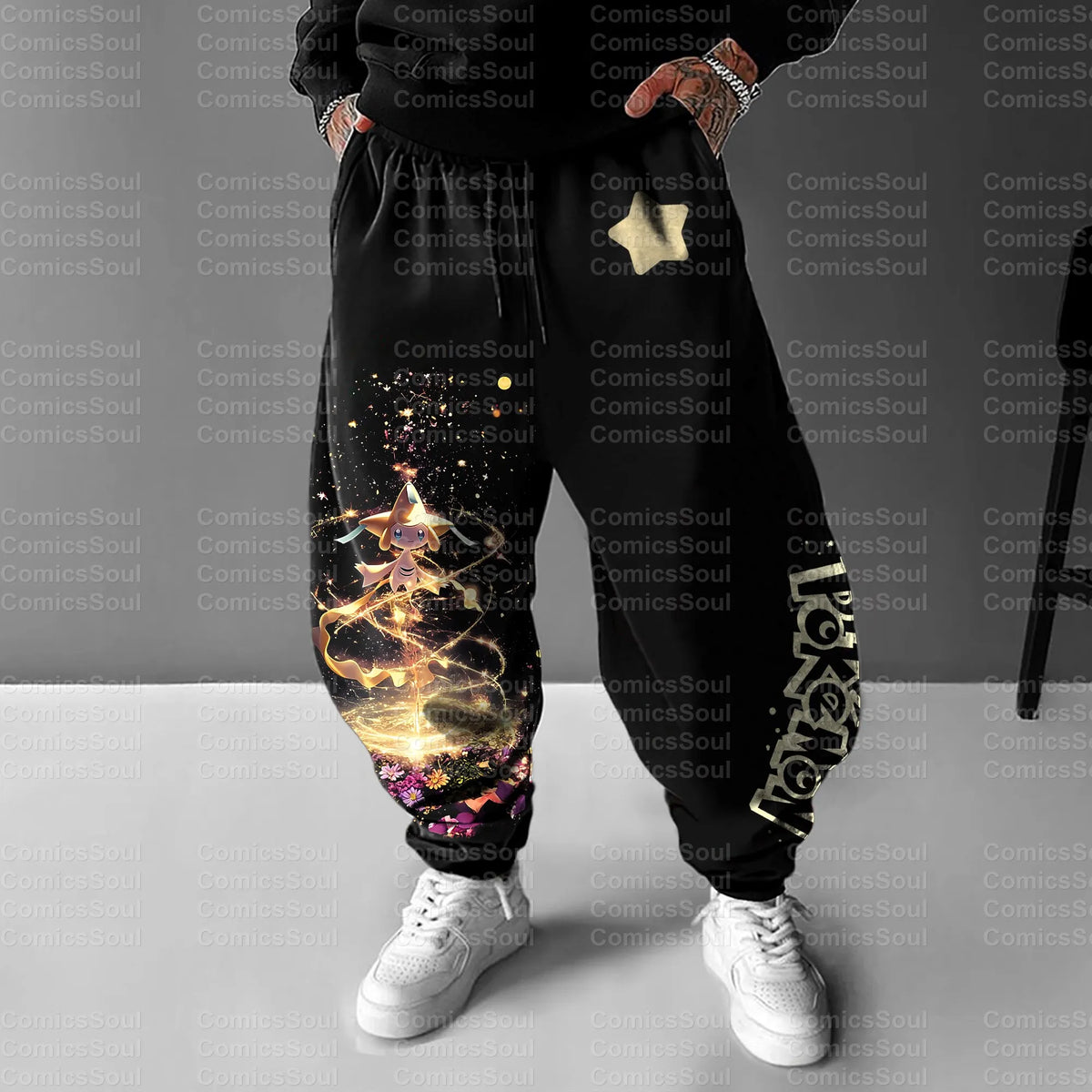 PKM-Unisex Anime Inspired Vintage Pants