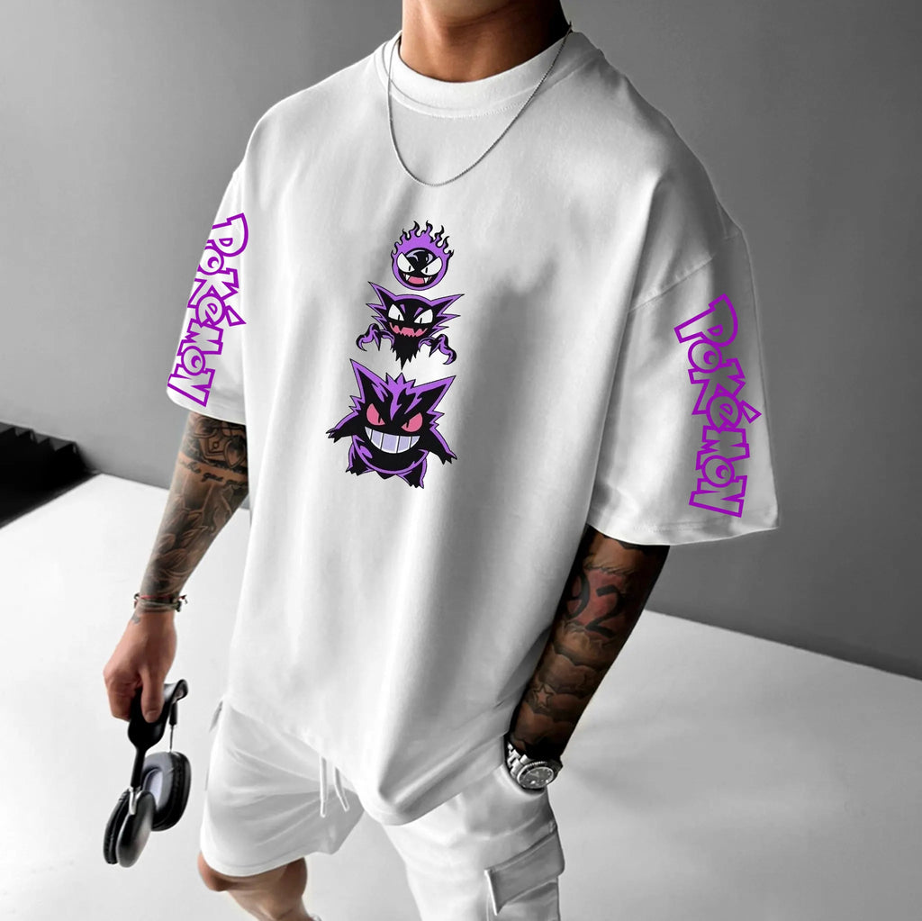 PKM-Unisex Anime Inspired Vintage T-Shirt