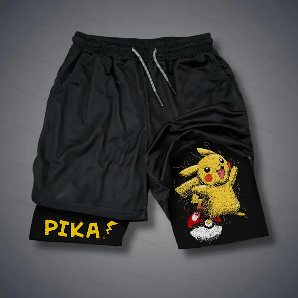 PKM-Unisex Casual Anime Streetwear Shorts