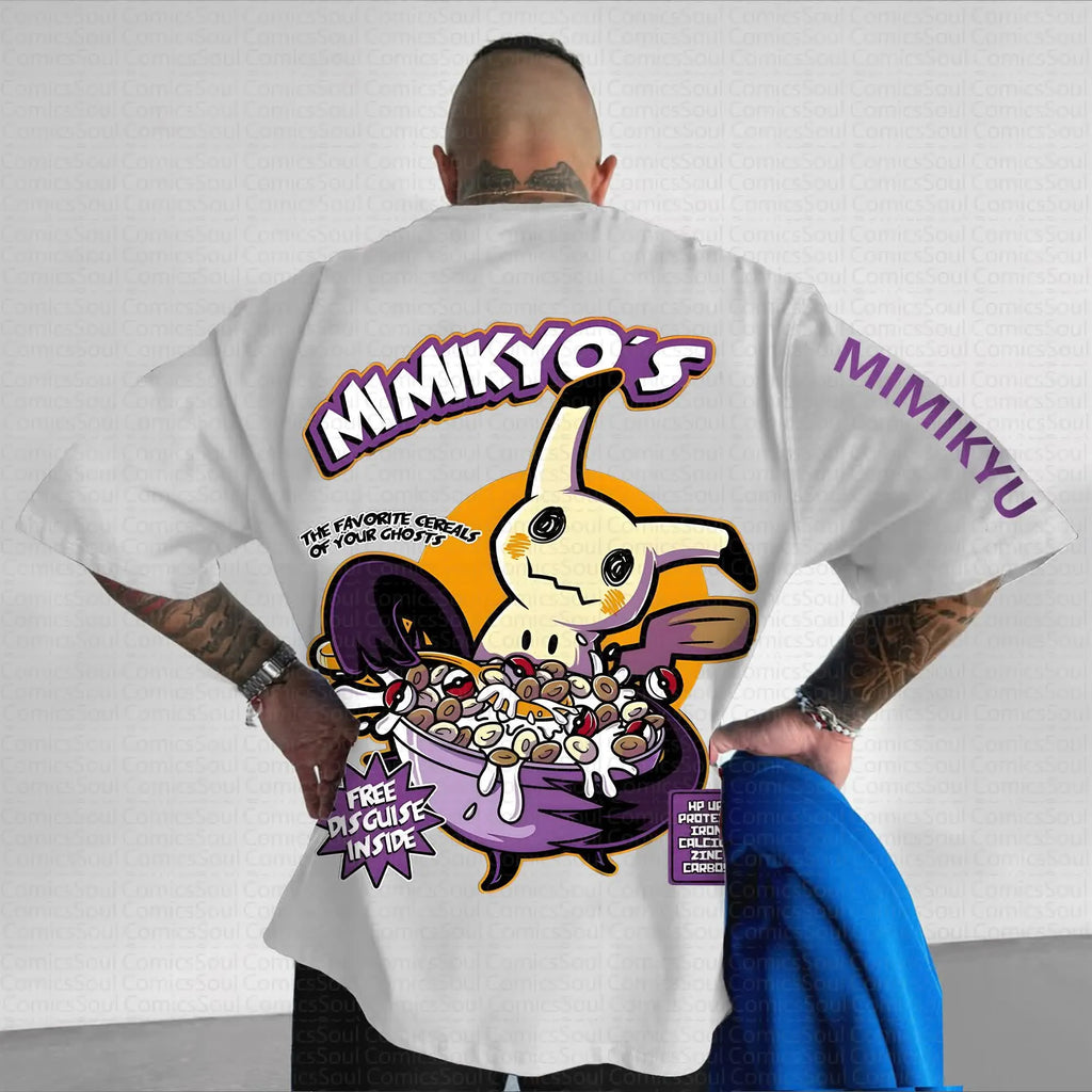 PKM-Unisex Anime Inspired Vintage T-Shirt