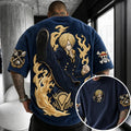 One Piece Unisex Anime-Style Retro Corduroy Oversized T-Shirt