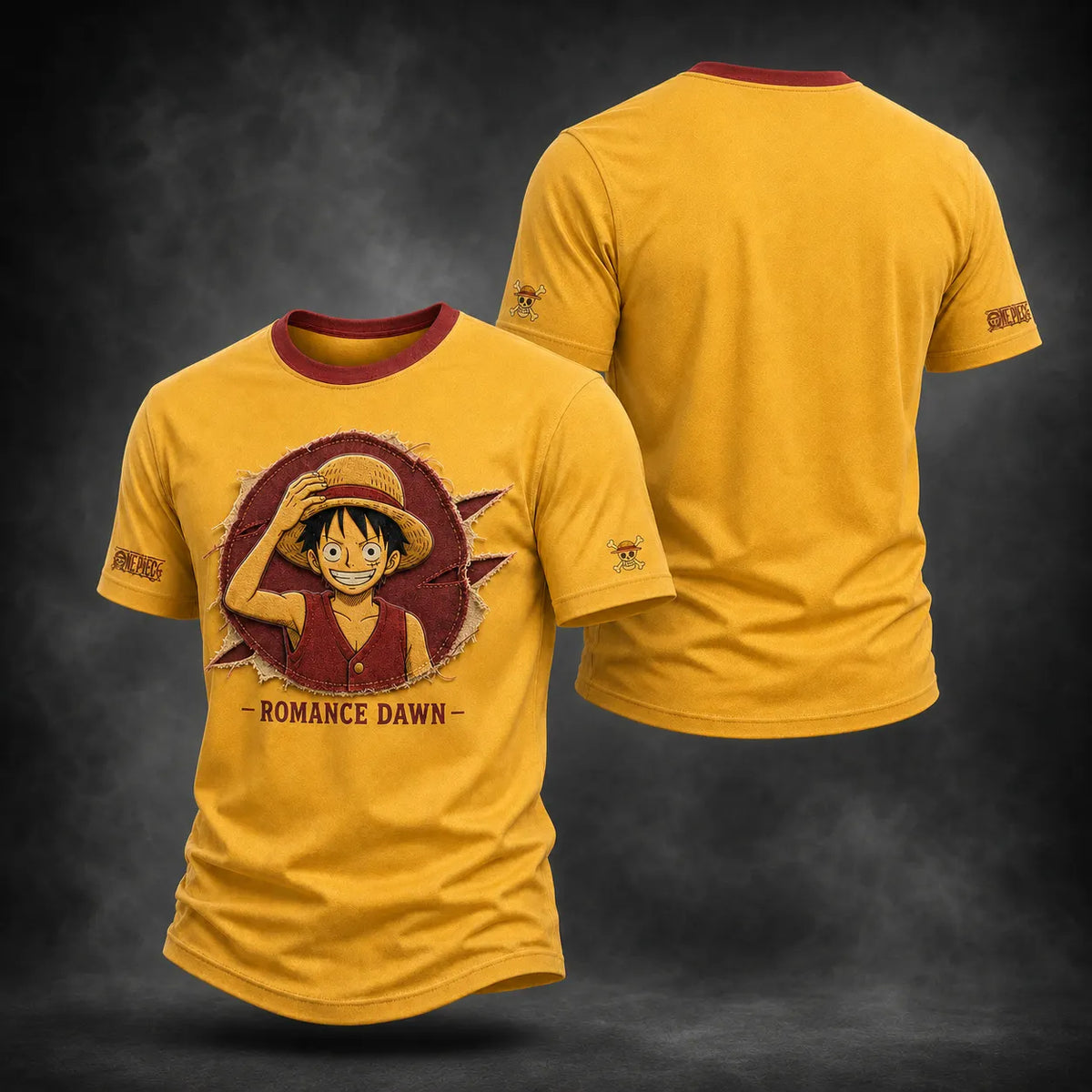 One Piece Pirate Crew Graphic Crew-Neck T-Shirt