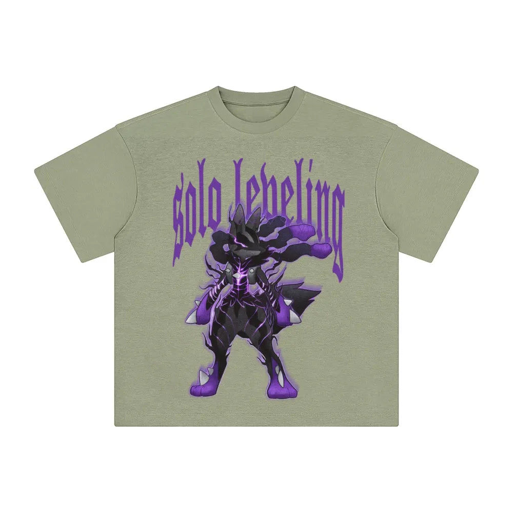 SL-Unisex Anime Inspired Washed  Vintage T-Shirt
