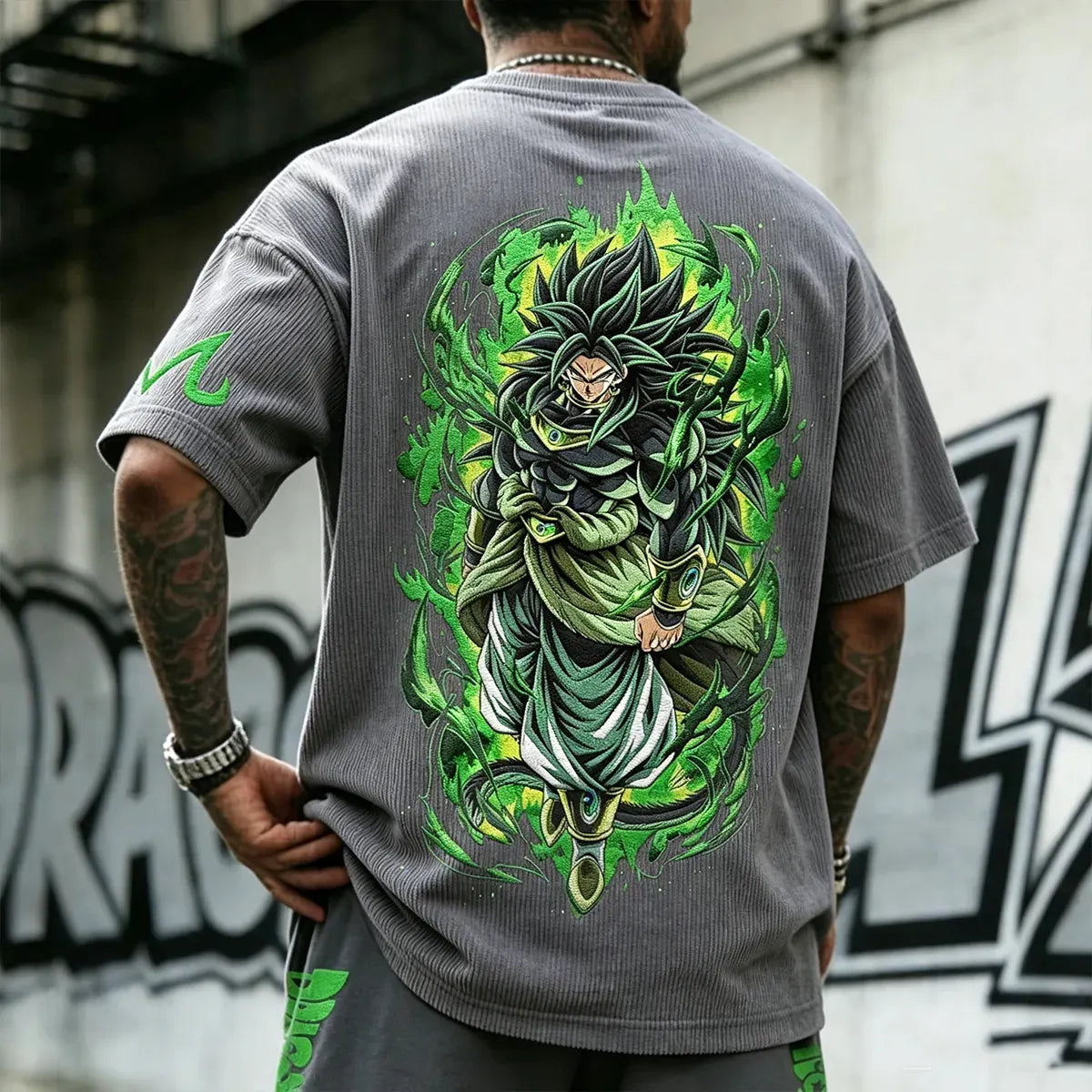 Dragon Ball Unisex Anime Inspired Vintage Corduroy T-Shirt