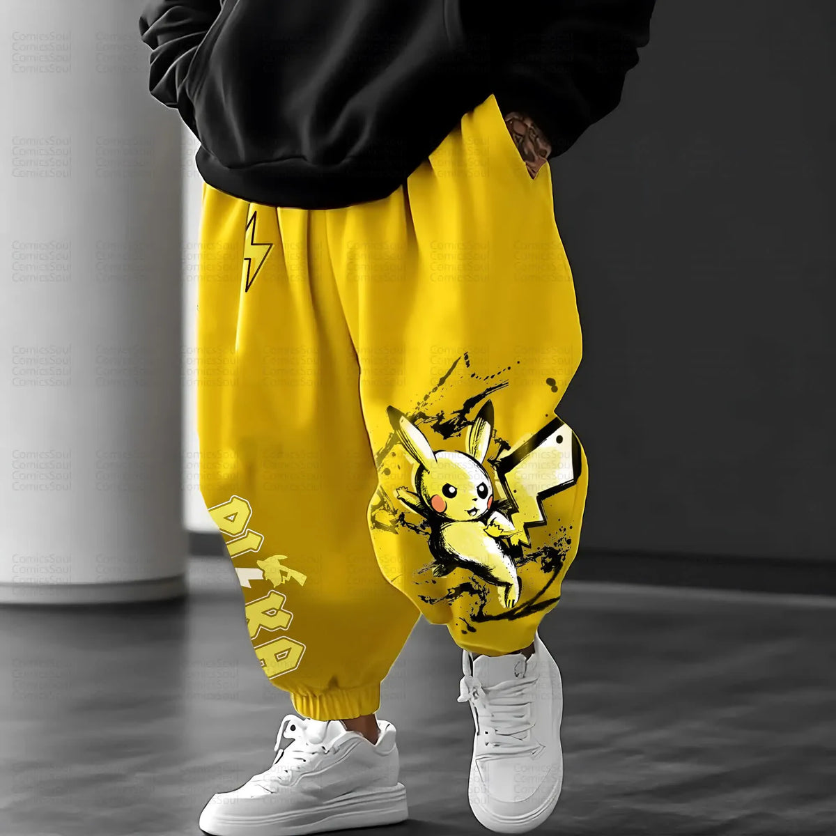 PKM-Unisex Anime Inspired Vintage Pants