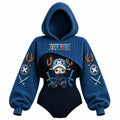One Piece Women's Anime-Print Hooded Romper Set