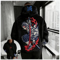 KNY Color-blocked Corduroy Hooded Sweatshirt