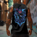 SL-Oversized Anime Print Gym Tank Top
