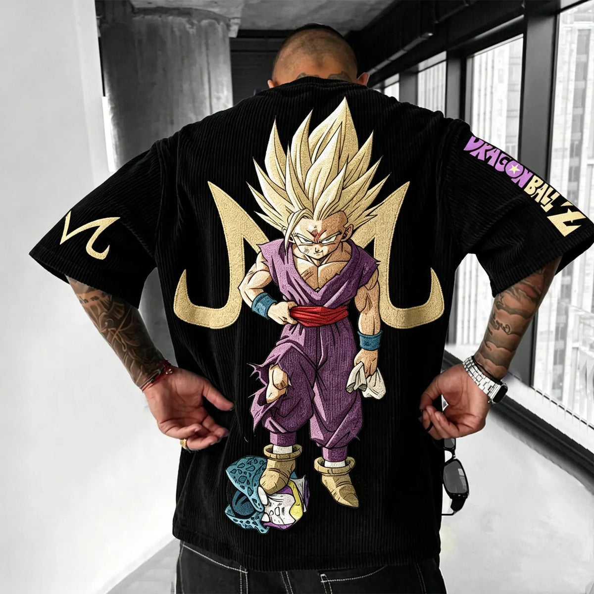 Dragon Ball Unisex Anime Inspired Vintage Corduroy T-Shirt