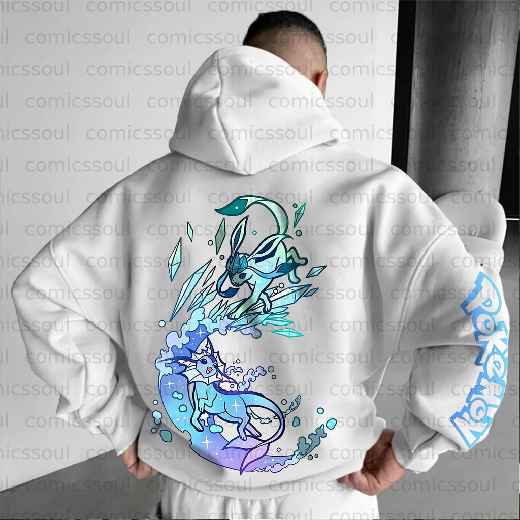 PKM-Unisex Anime Graphic Streetwear Vintage Hoodie