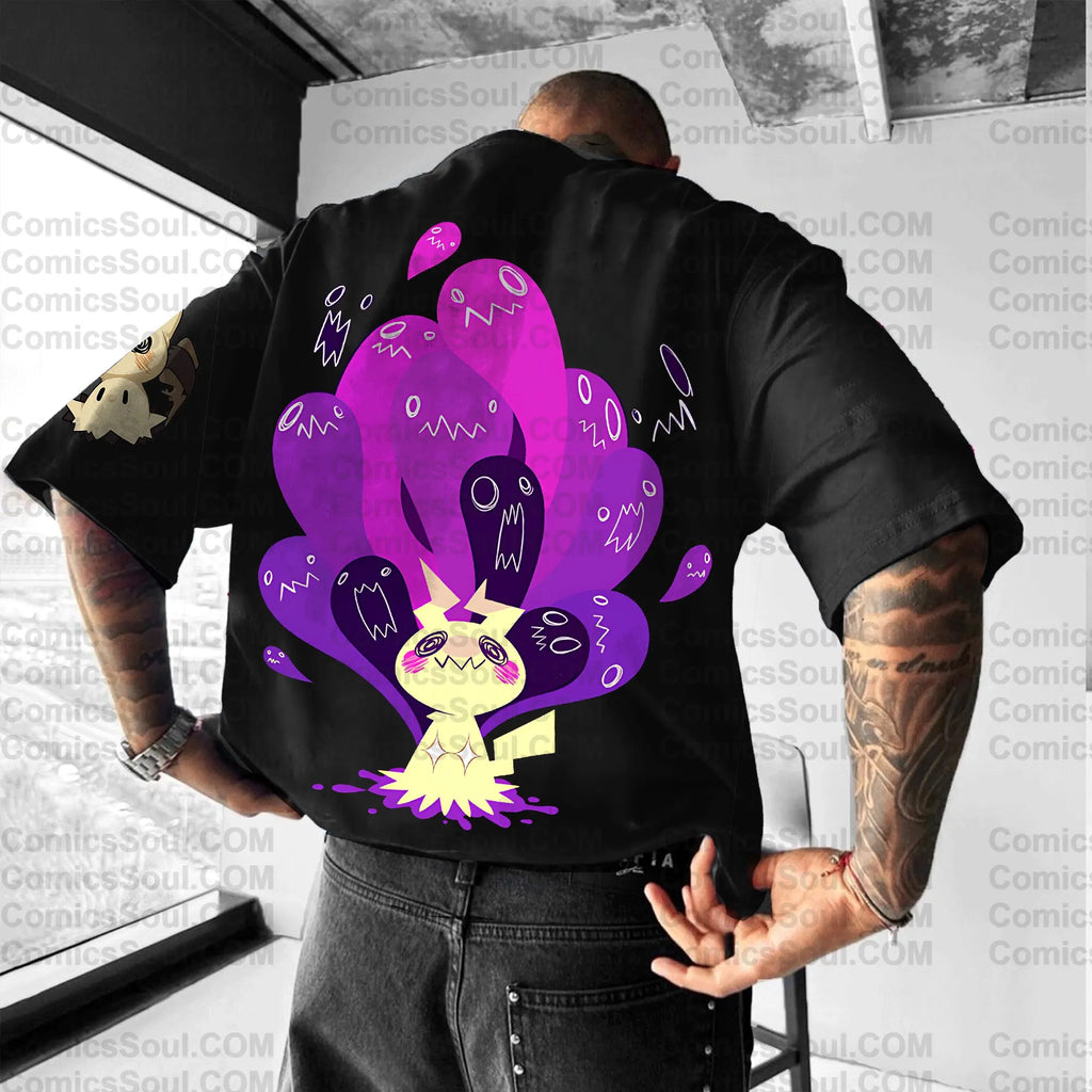 PKM-Unisex Anime Inspired Vintage T-Shirt