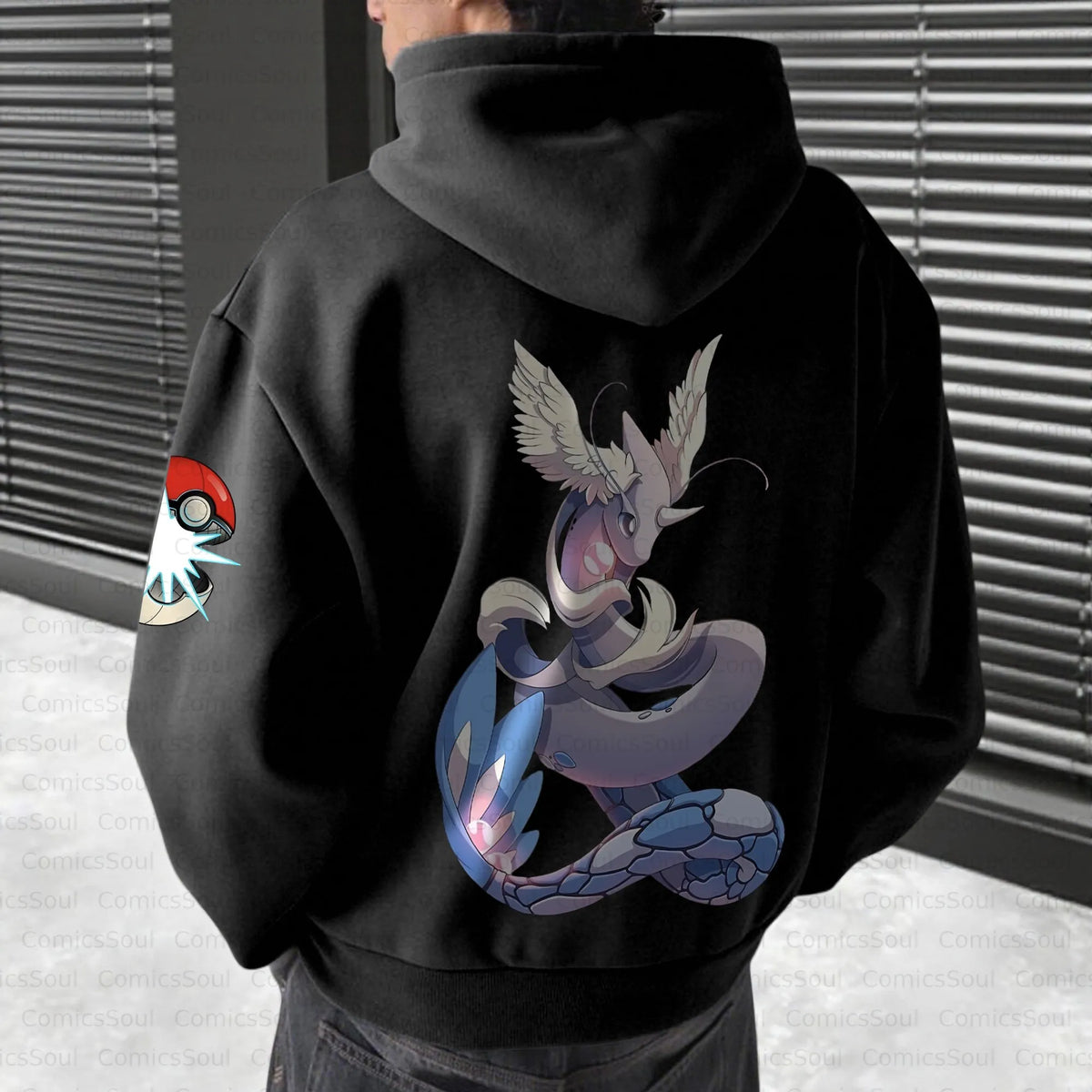 PKM-Unisex Anime Inspired Vintage Plush Hoodie