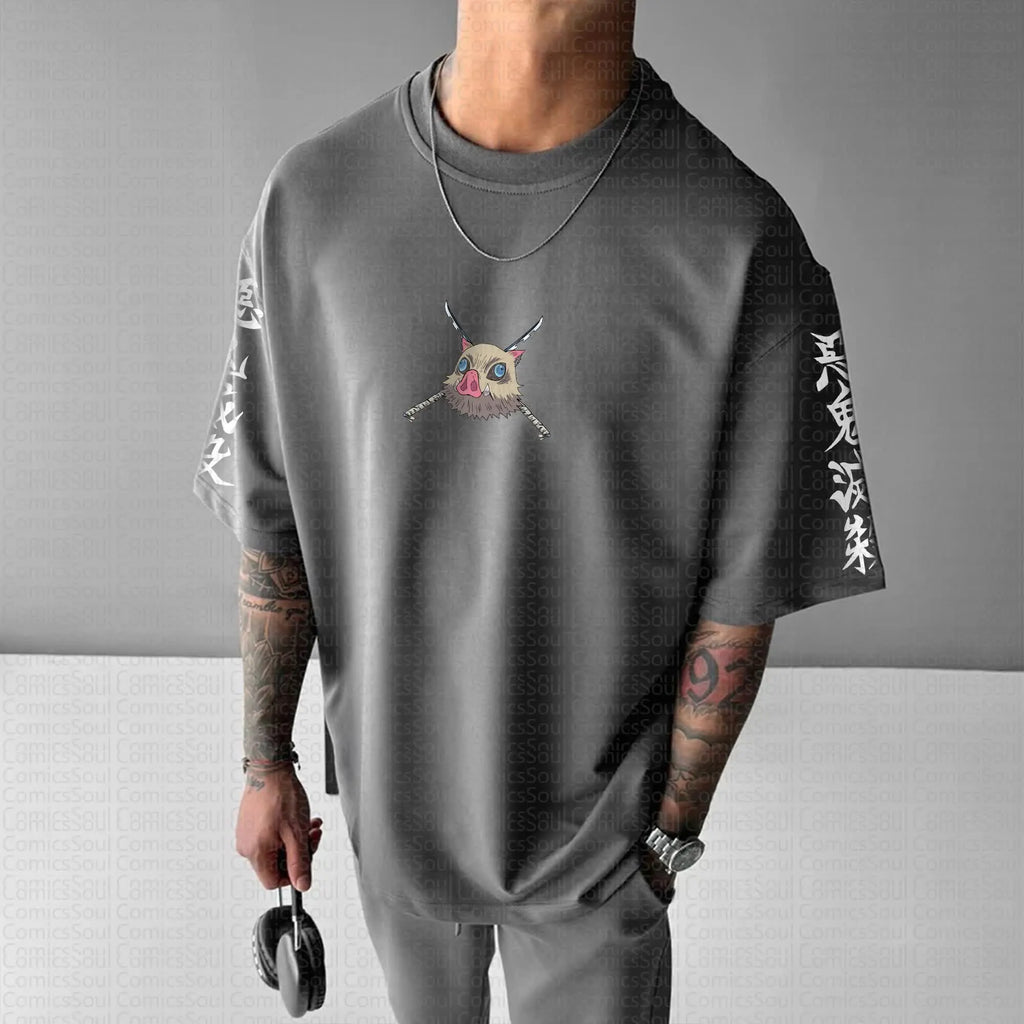 PKM-Unisex Anime Inspired Vintage T-Shirt