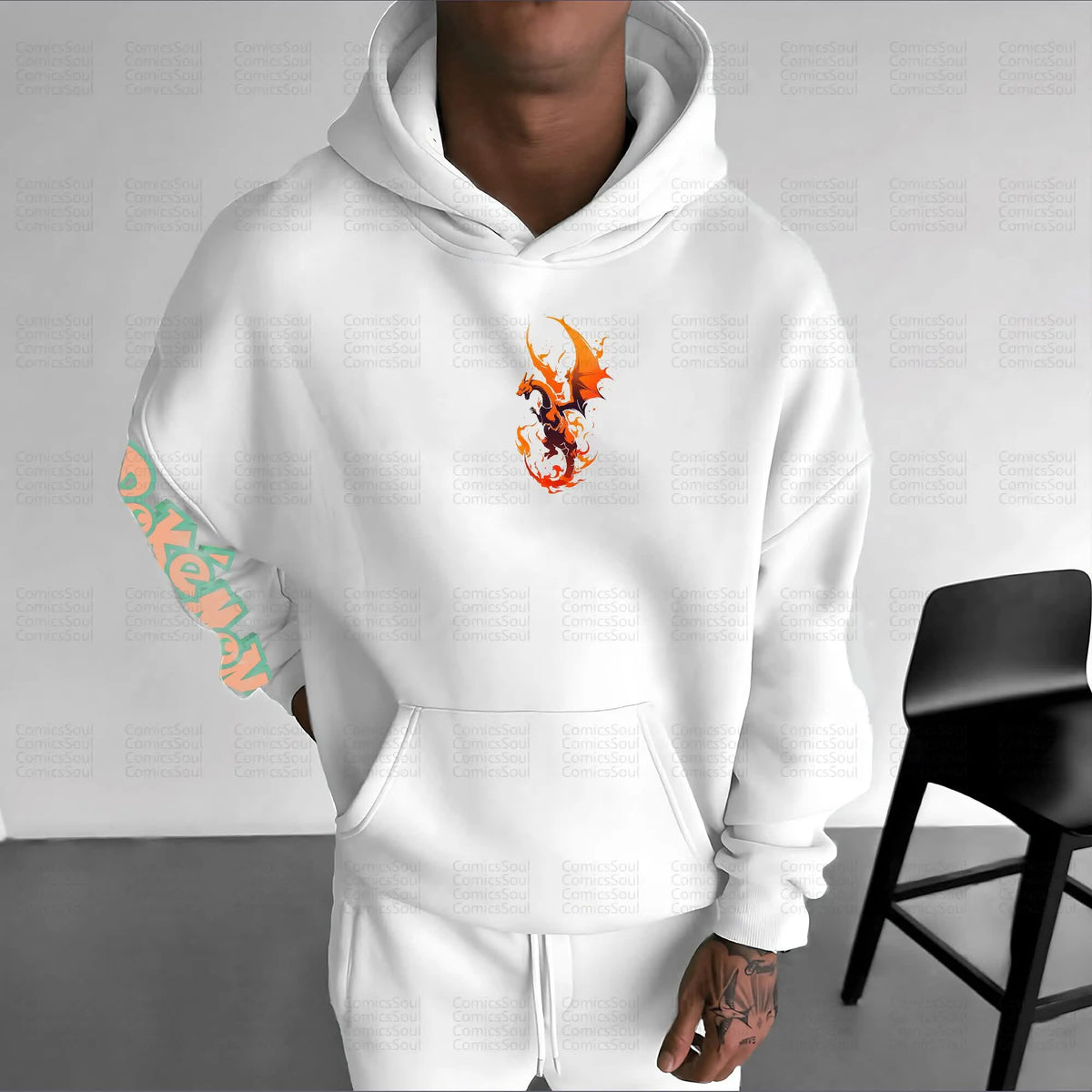 PKM-Unisex Anime Graphic Streetwear Vintage Hoodie