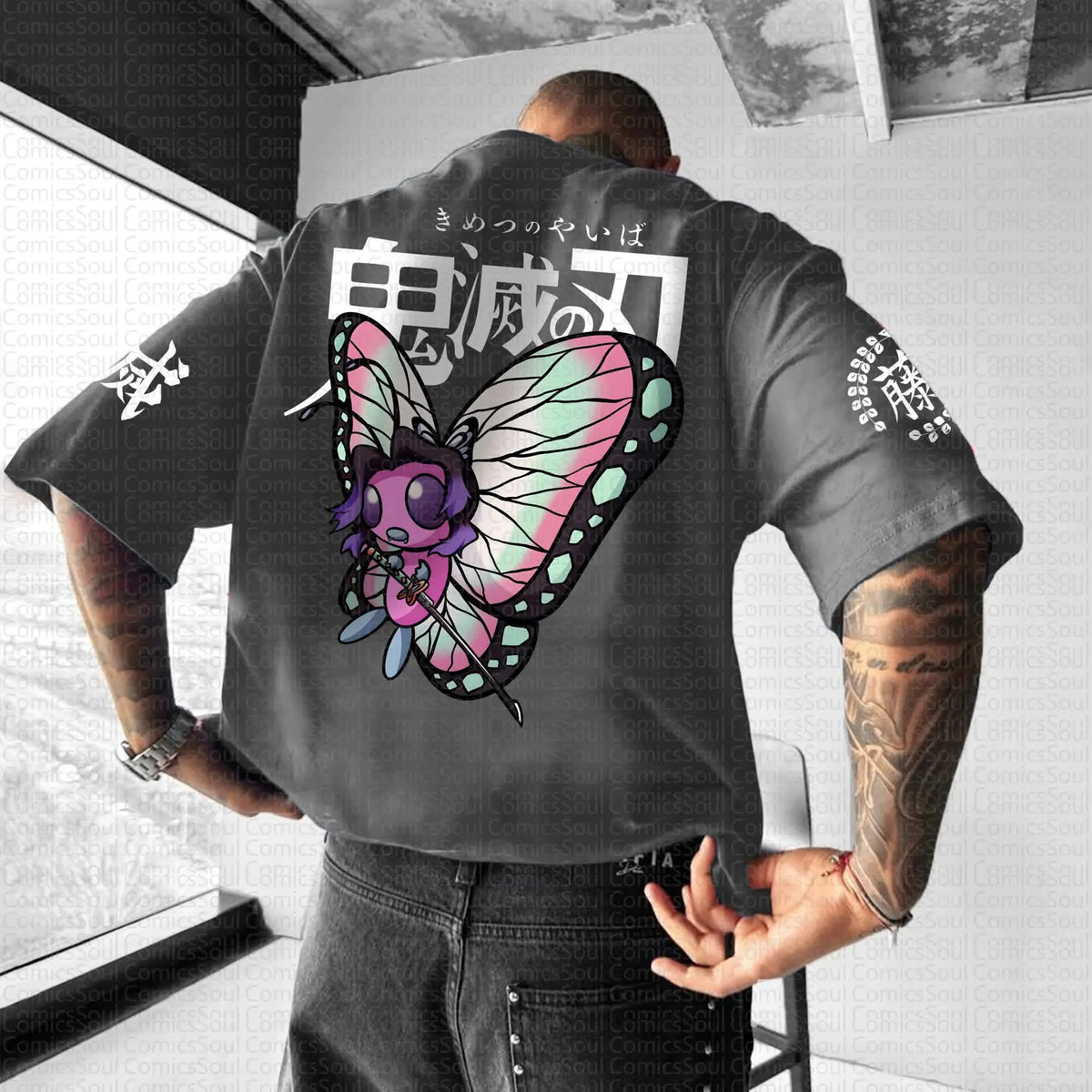 PKM-Unisex Anime Inspired Vintage T-Shirt