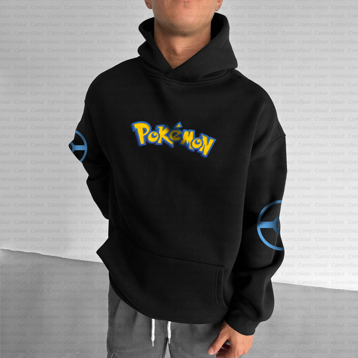 PKM-Unisex Anime Inspired Vintage Plush Hoodie