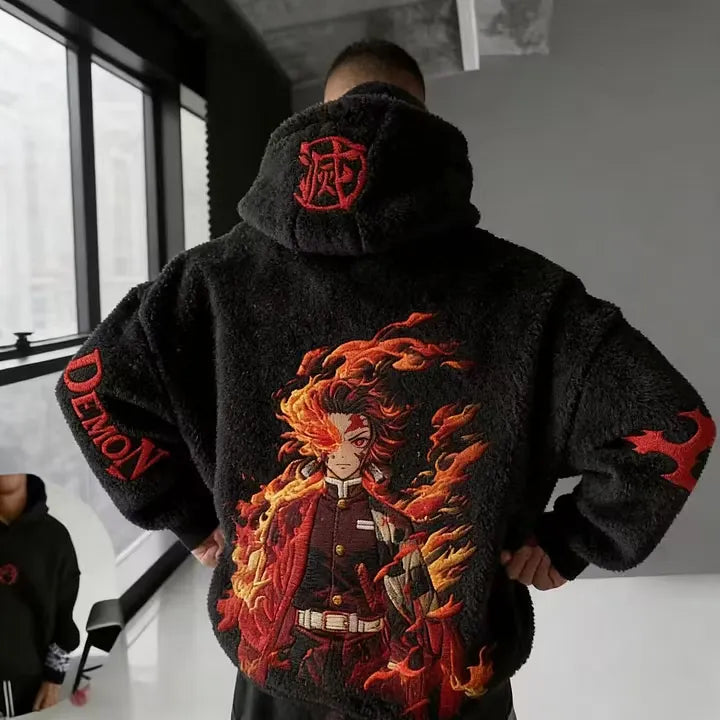 KNY Color Blocked Plush Hoodie