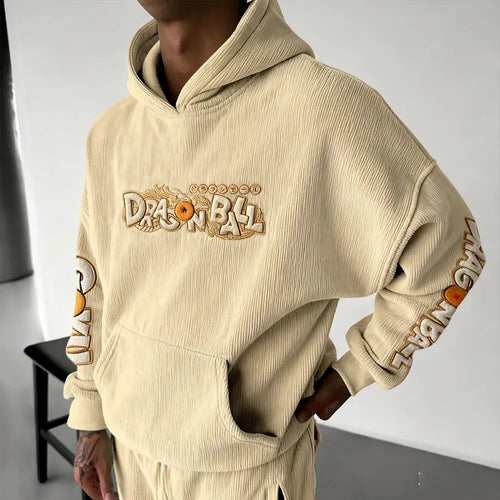 Dragon Ball Color Blocked Plush Hoodie