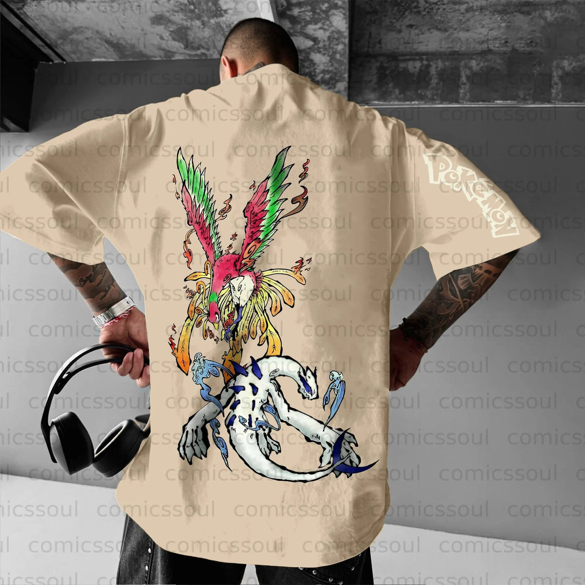 PKM-Unisex Anime Inspired Vintage T-Shirt