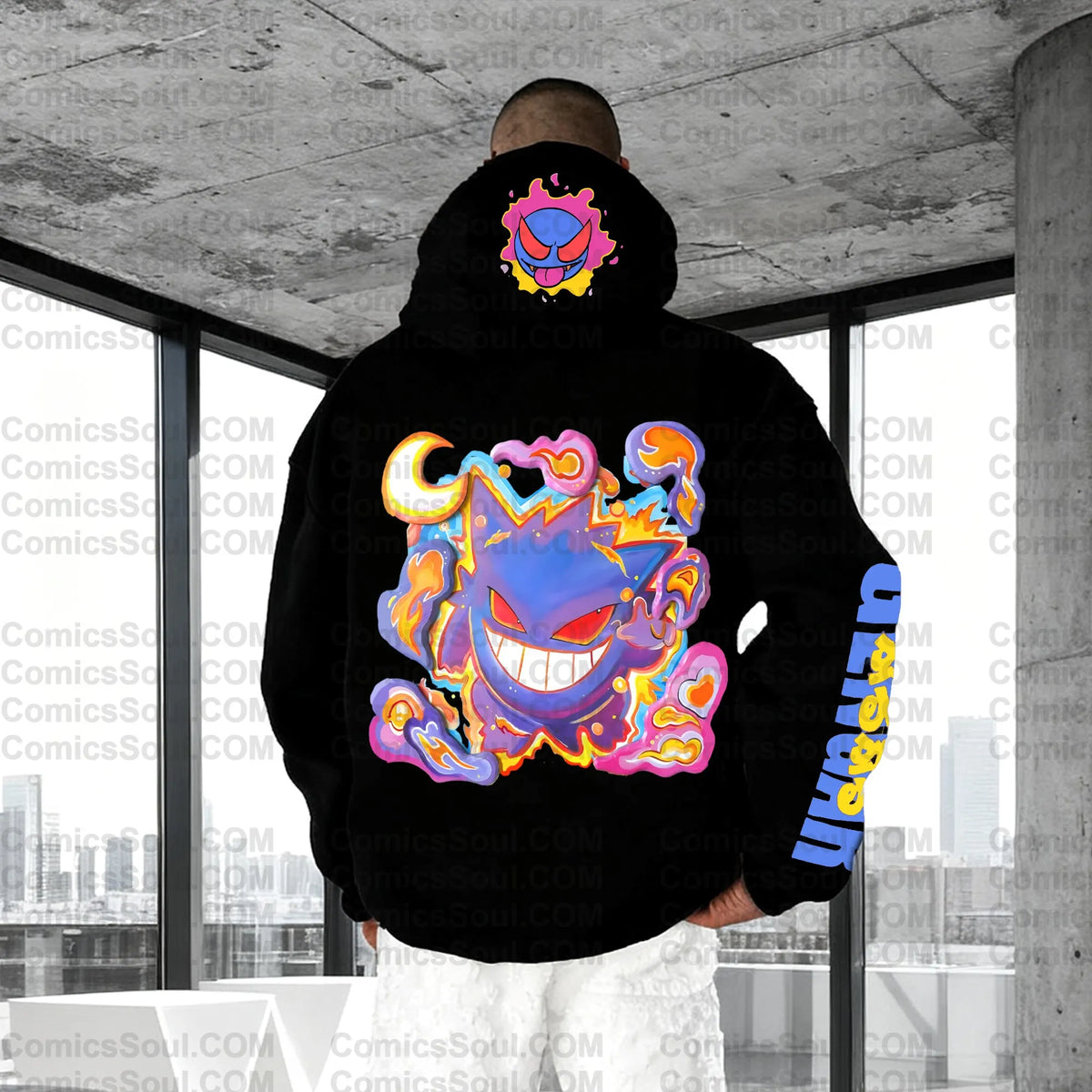 PKM-Plus Velvet Unisex Anime Graphic Streetwear Vintage Hoodie