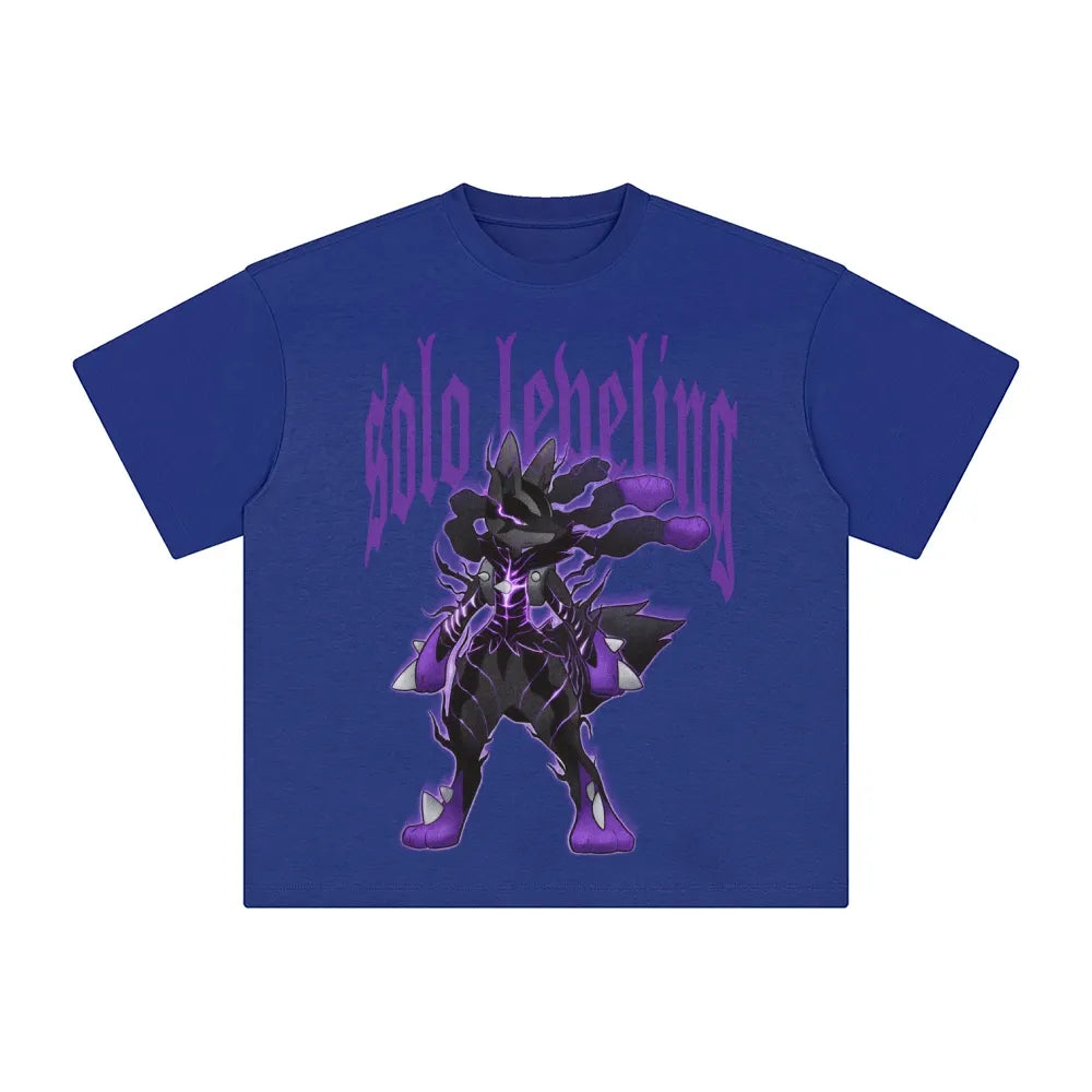 SL-Unisex Anime Inspired Washed  Vintage T-Shirt