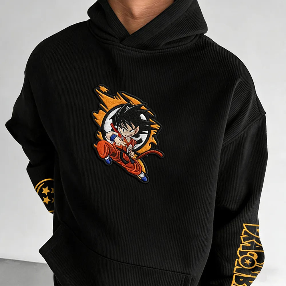 Dragon Ball Color Blocked Plush Hoodie